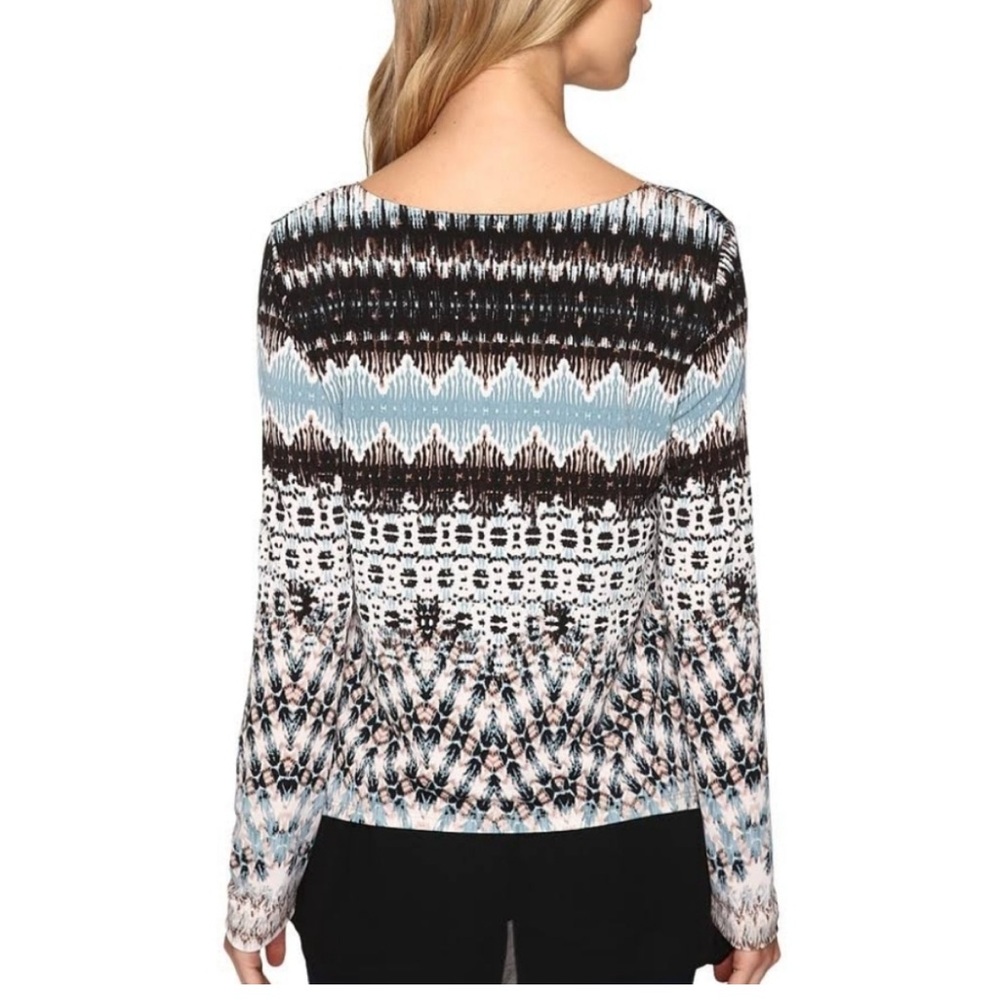 Karen Kane Long Sleeve Top with Liner - Picture 3 of 8